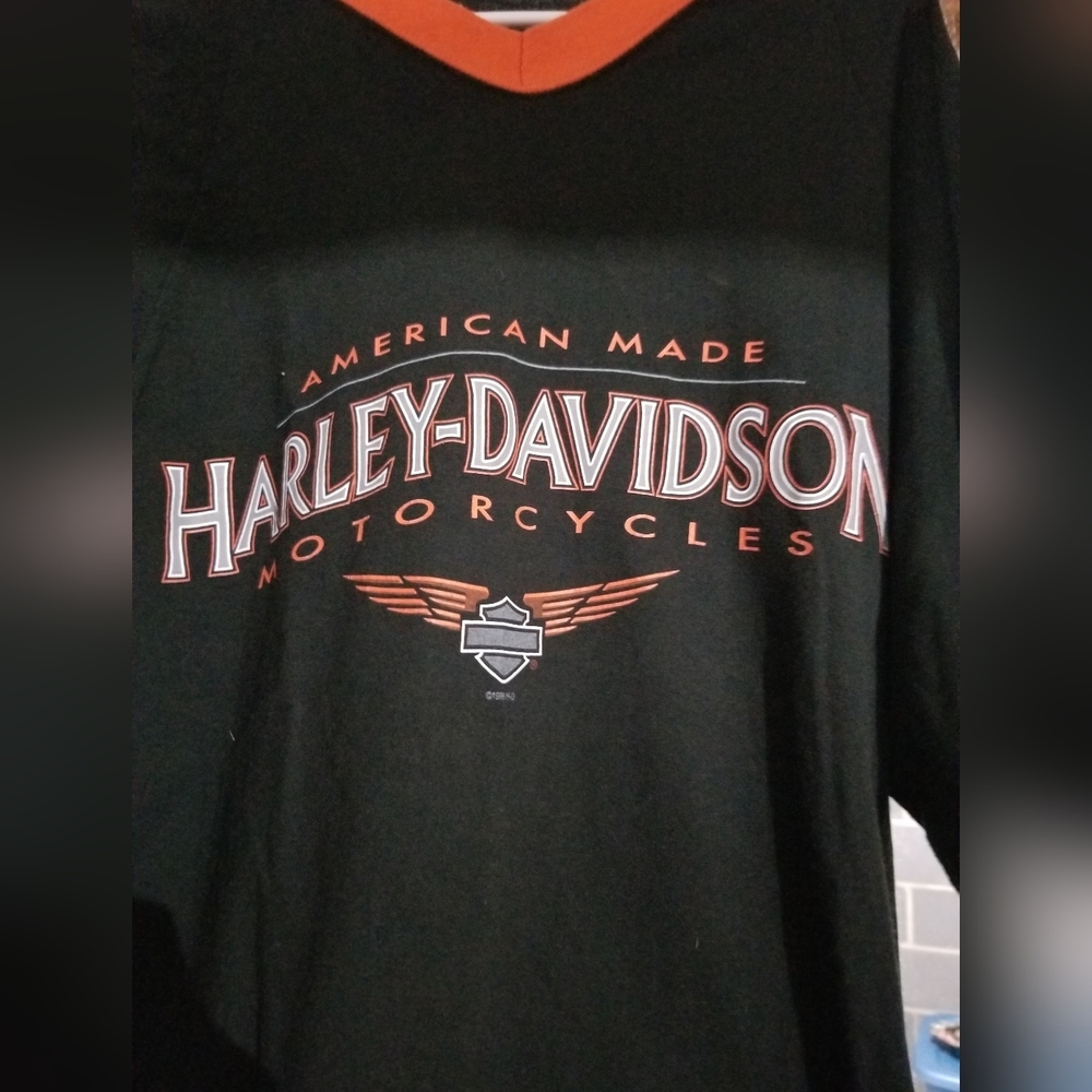 Vintage 1999 Harley Davidson long sleeve Tee Sz medium good condition